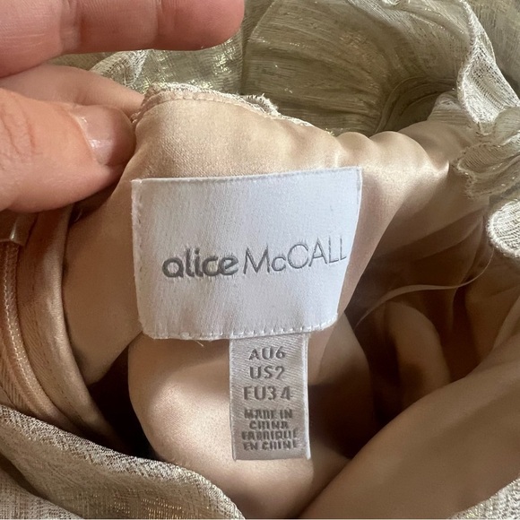 alice McCALL Women's Gold and White - Picture 4 of 9